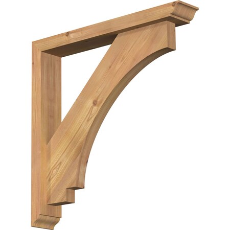 Ekena Millwork Imperial Traditional Smooth Bracket w/ Offset Brace, Western Red Cedar, 3 1/2"W x 22"D x 22"H BKT0402X22X22IMP01SWR